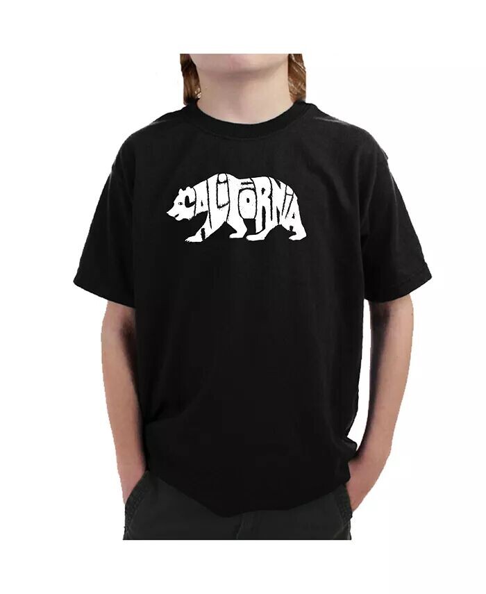 

Футболка Big Boy's Word Art - California Bear LA Pop Art, черный