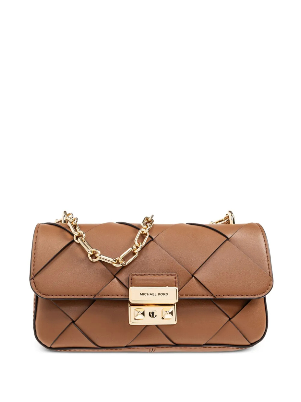 

Кожаная сумка через плечо Michael Michael Kors, коричневый