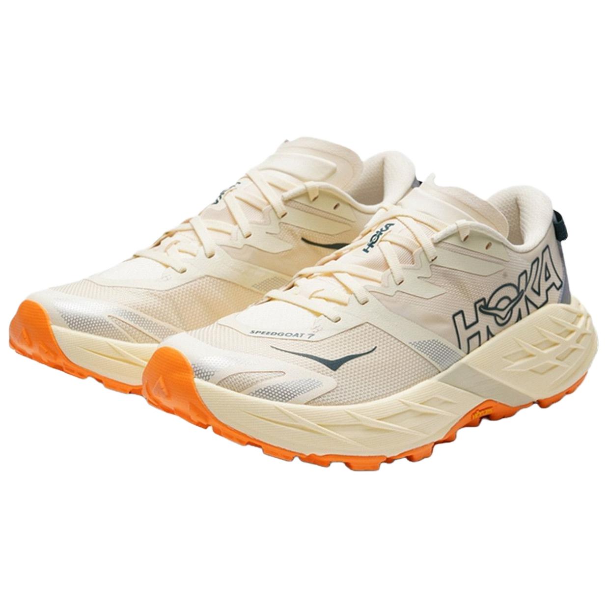 HOKA ONE ONE Трейловые кроссовки мужские бежевые — фото 4