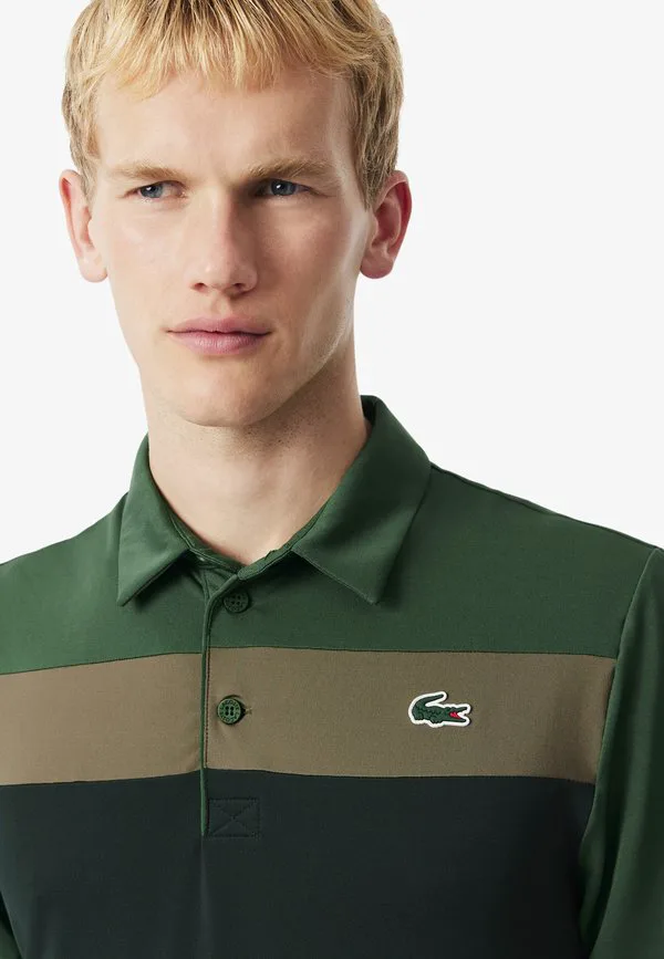 Рубашка-Поло с короткими рукавами Lacoste Sport, Vert Kaki Ir — фото 4