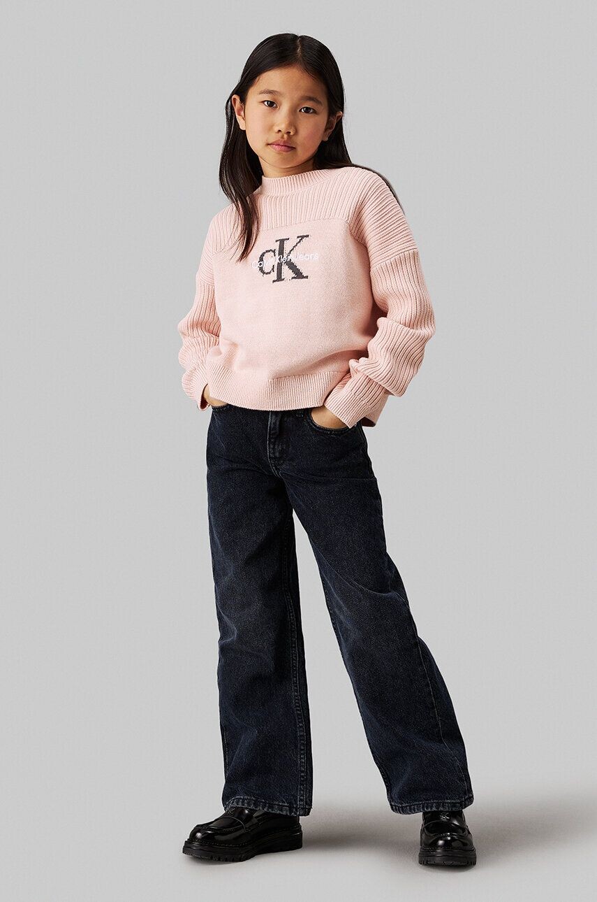 

Детские джинсы Calvin Klein Jeans HR WIDE, черный