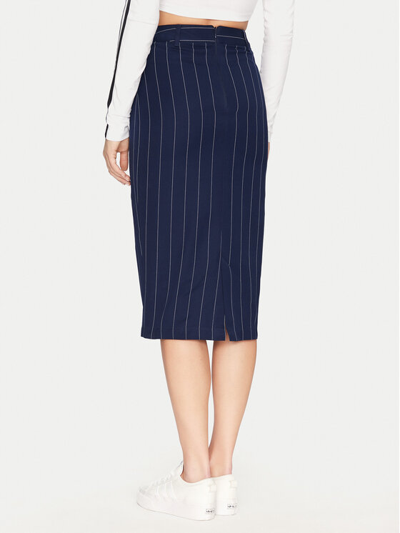 Облегающая юбка-карандаш Pinstripe JD2576 Adidas, синий — фото 3