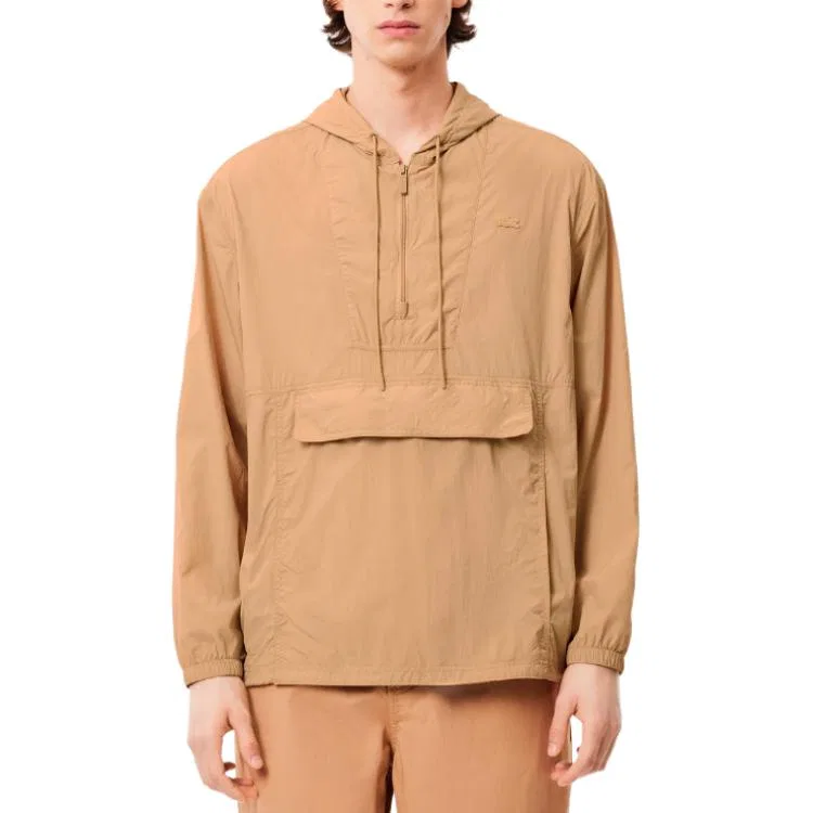 Куртка мужская бежевая LACOSTE, Beige — фото 4