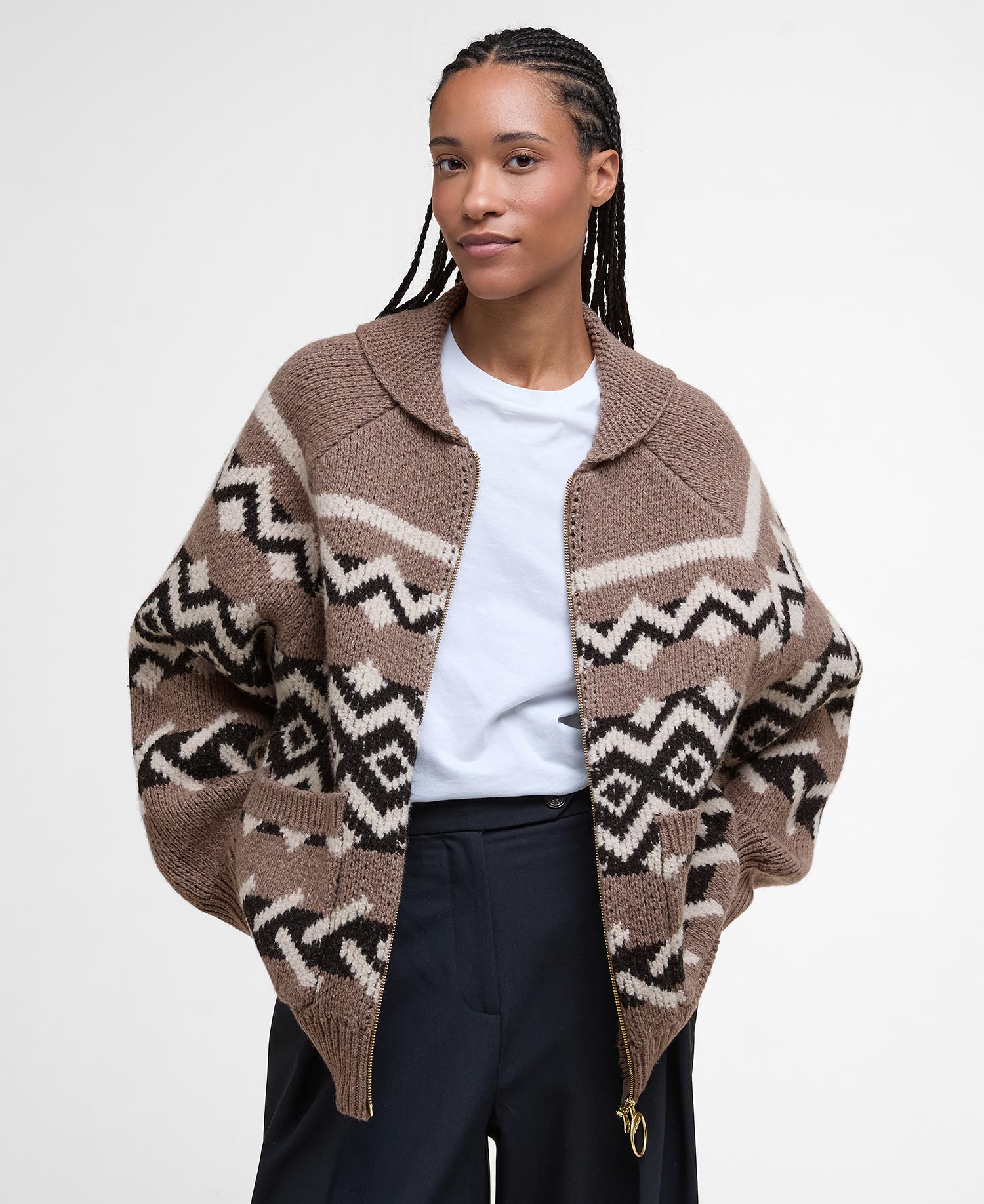 

Кардиган Barbour Klara Fair-Isle, разноцветный