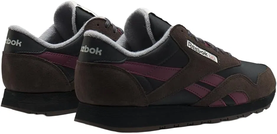 Reebok, мужские классические нейлоновые кроссовки, Washed Black Black Cherry — фото 2