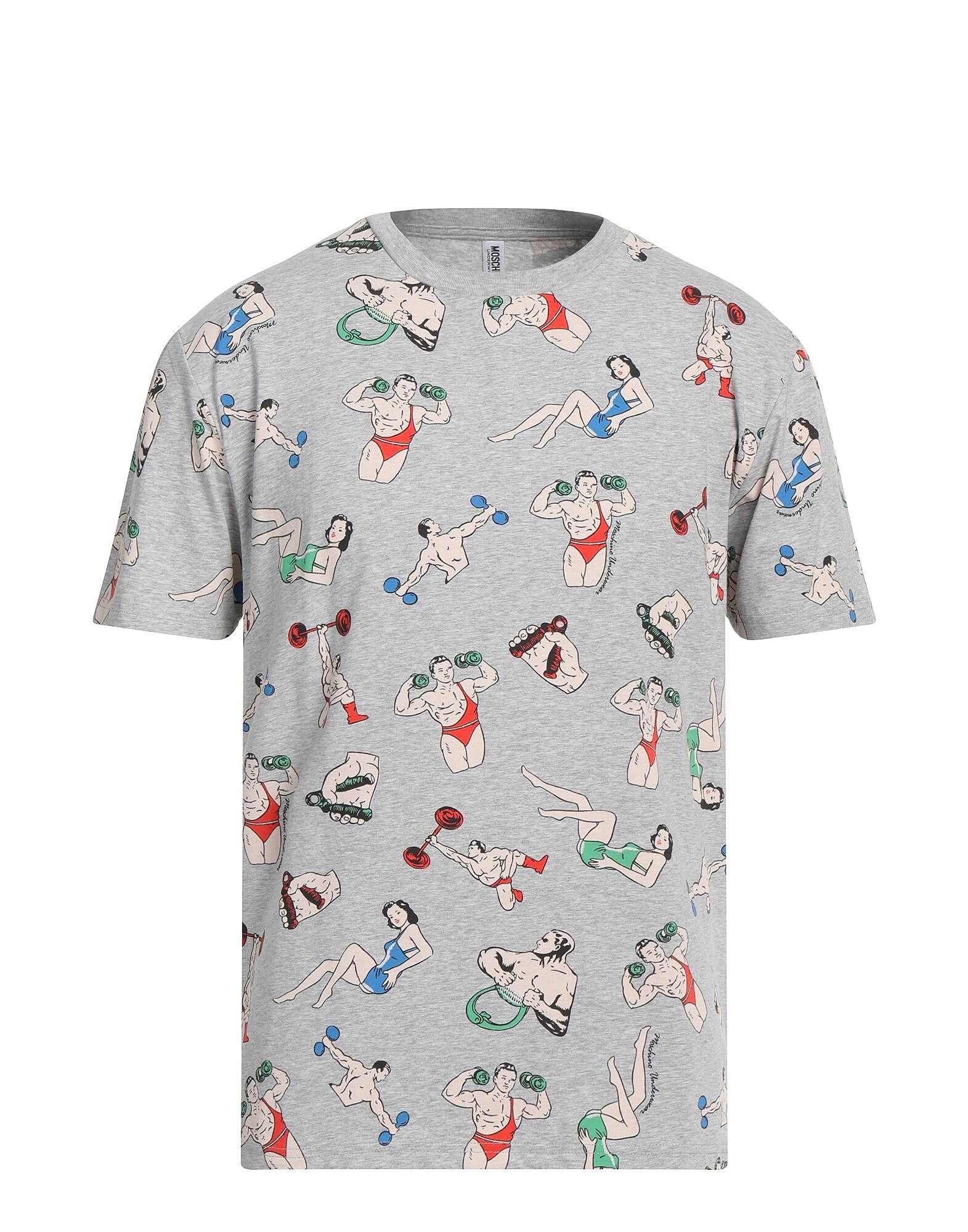 

Майка Moschino, серый