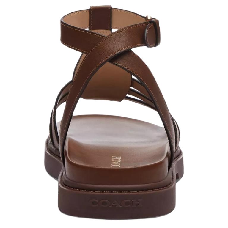 Franny Roman Sandals Women's Dark Brown COACH — фото 4