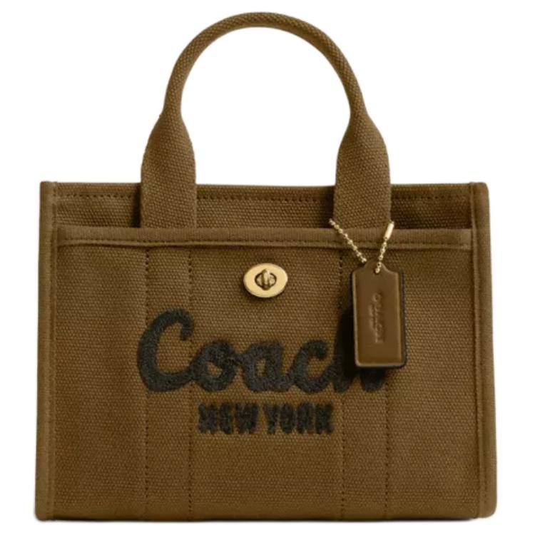 

COACH Мини женская сумка через плечо Cargo Canvas One Shoulder Handbag Olive