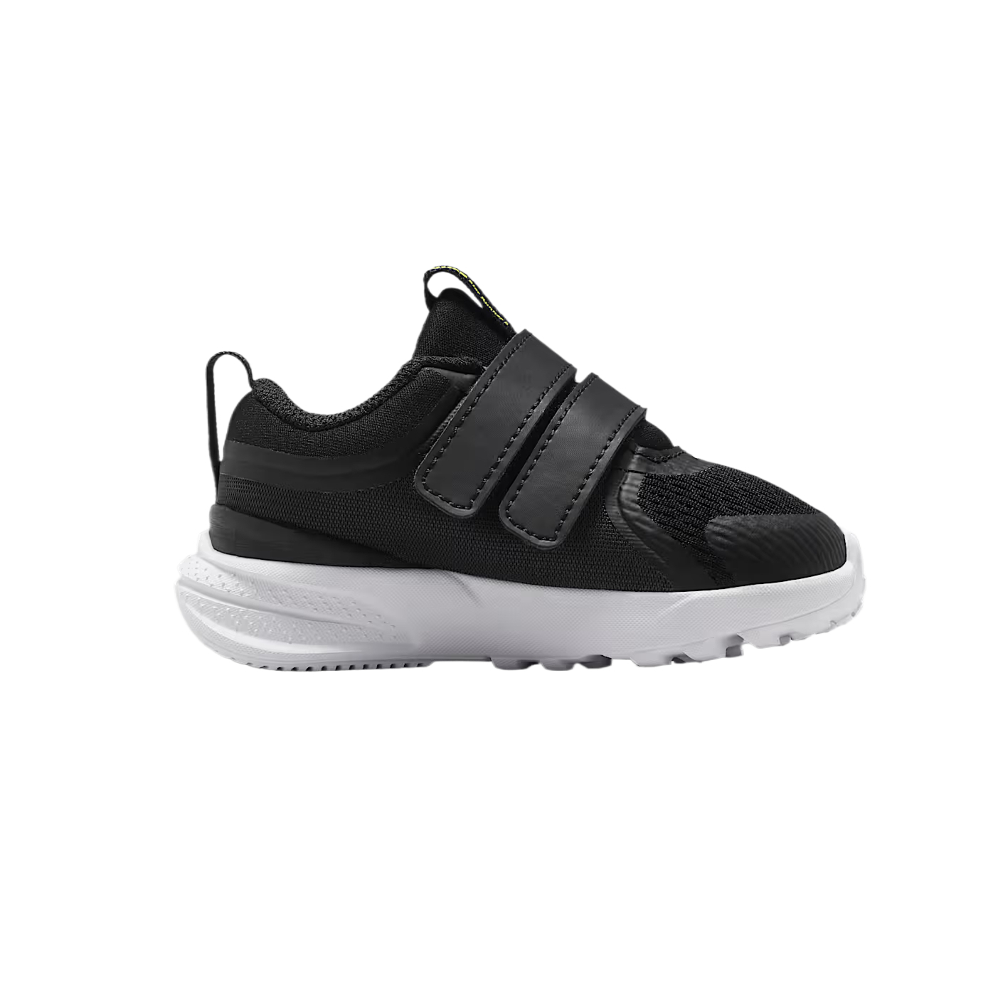 Дышащая и упругая ткань Low top Toddler Shoes для малышей Nike, черный/coal черный/светло neon желтый/bright темно красный — фото 3