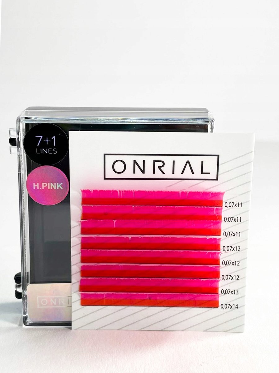

Цветные ресницы микс L 0,07 мм 11-14 H. Розовые ONRIAL Inne