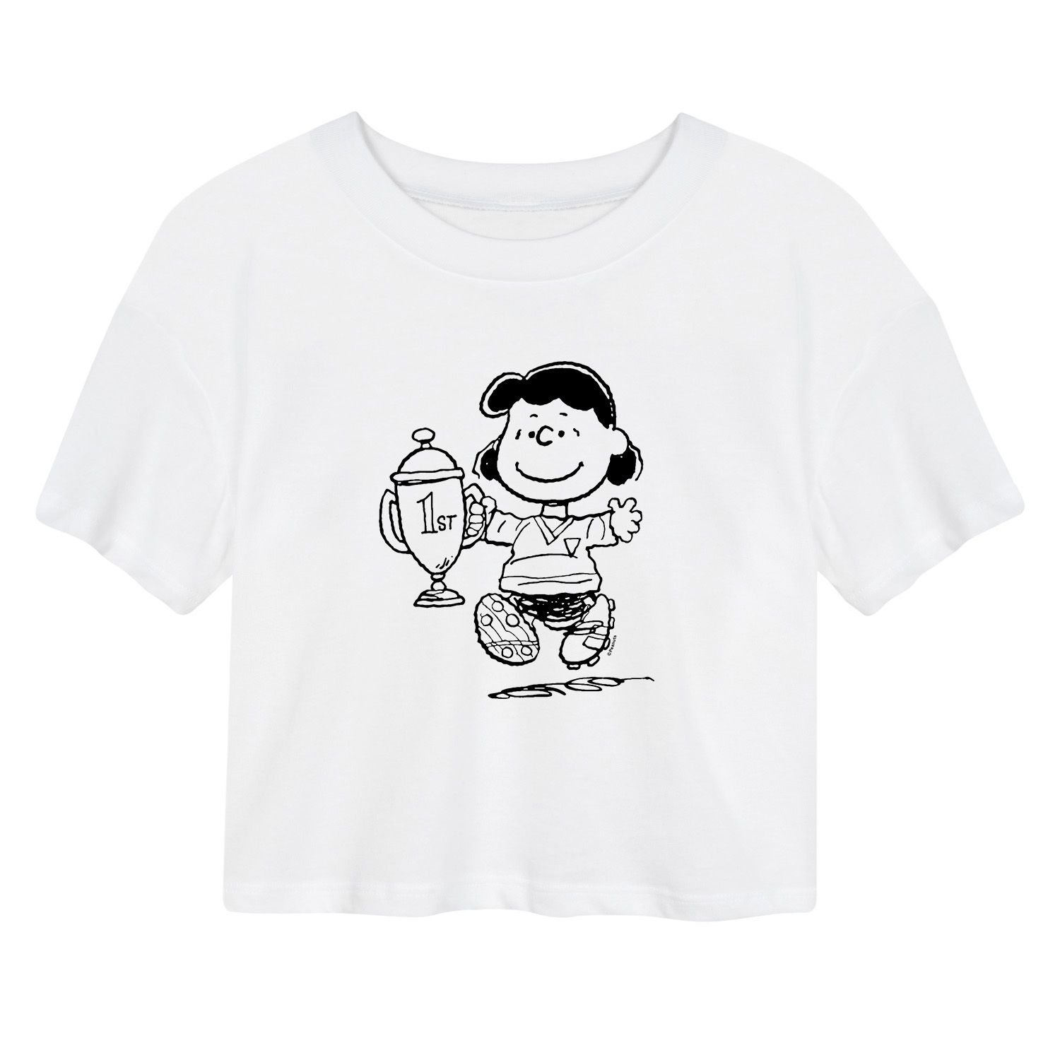 

Укороченная футболка с рисунком Peanuts Lucy для юниоров Licensed Character