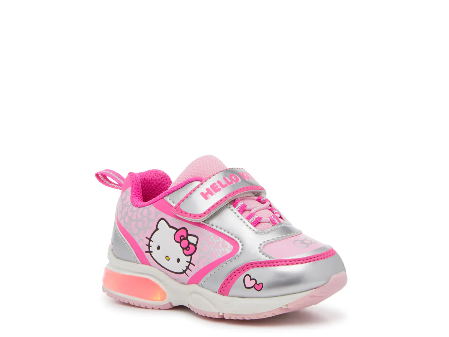 

Кроссовки Hello Kitty Light-Up Sneaker, розовый/серебряный/металлик