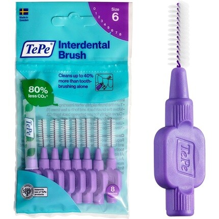 

Щетка межзубная Original Purple 1,1мм/ISO 6 8шт, Tepe