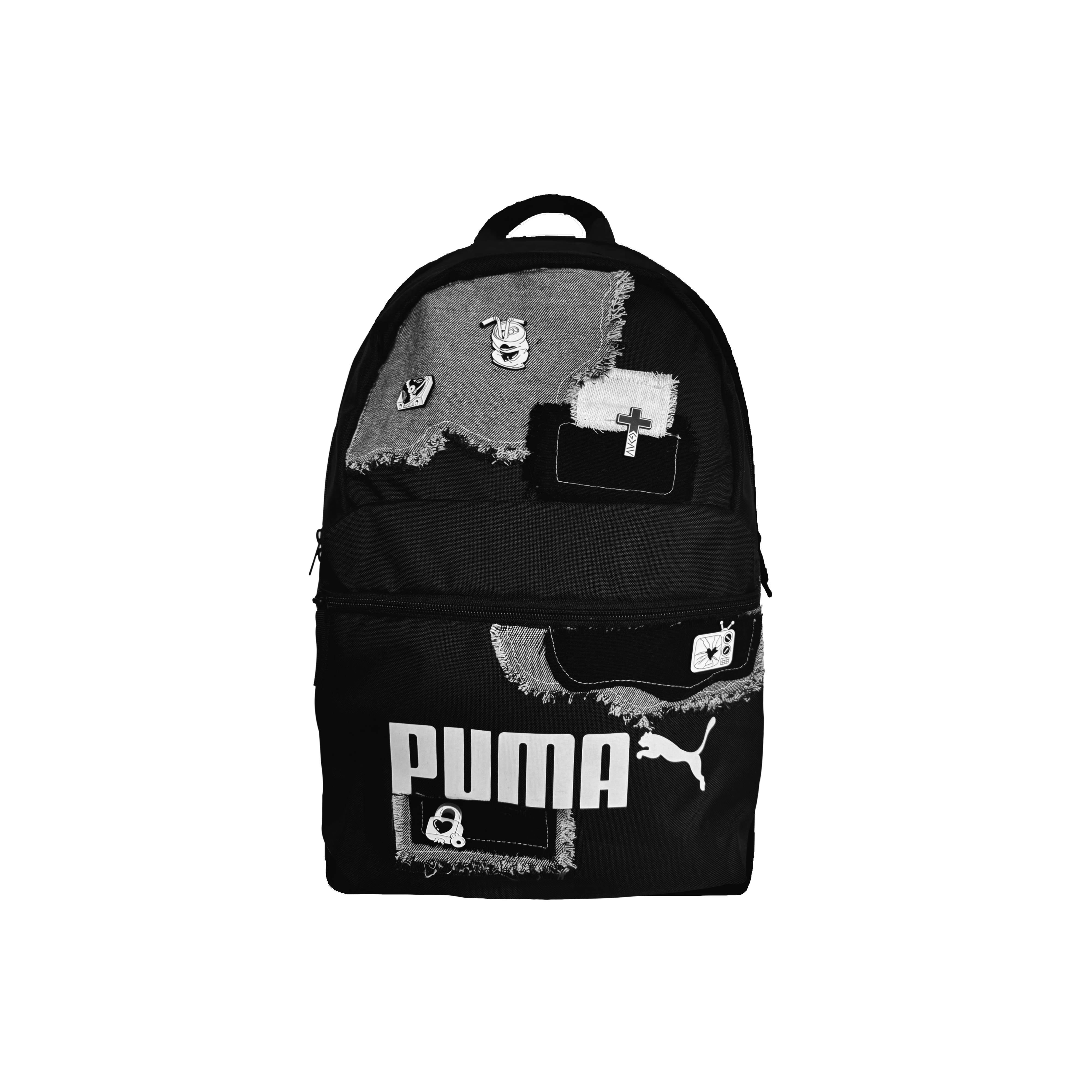 

PUMA Тканевый рюкзак унисекс черный белый, Black