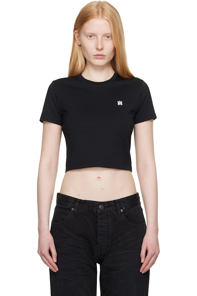 

Вышитая детская футболка Ma Amiri, черный
