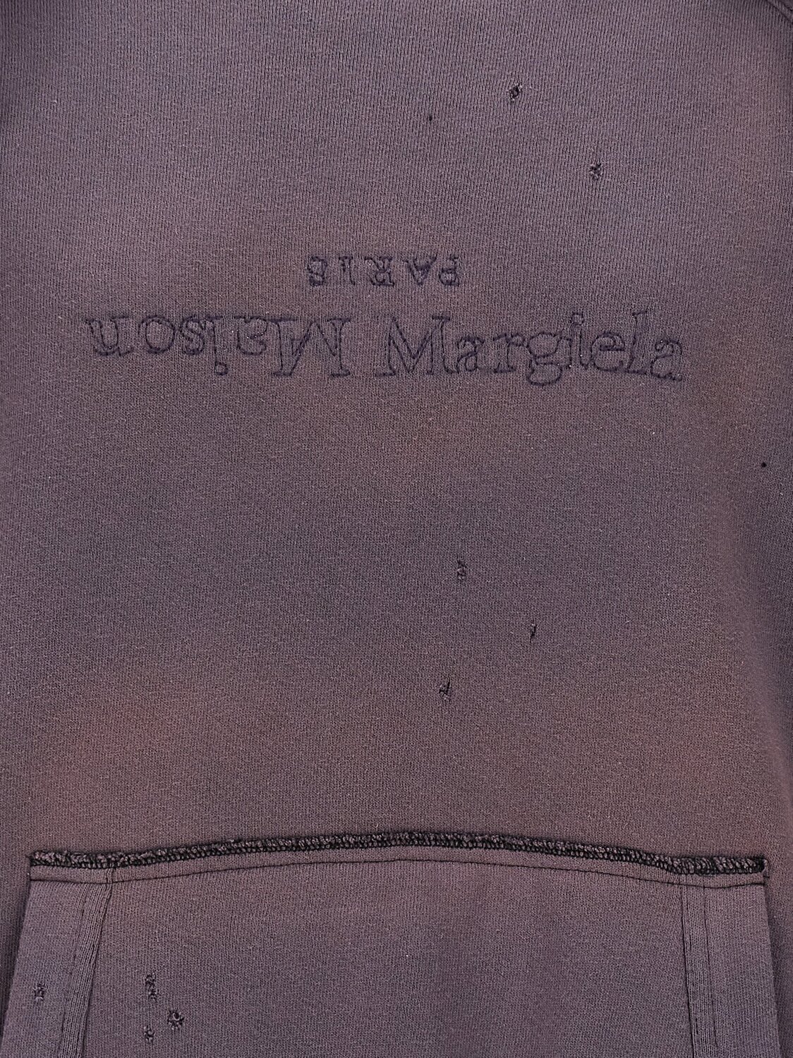 Худи с перевернутым логотипом MAISON MARGIELA, фиолетовый — фото 4