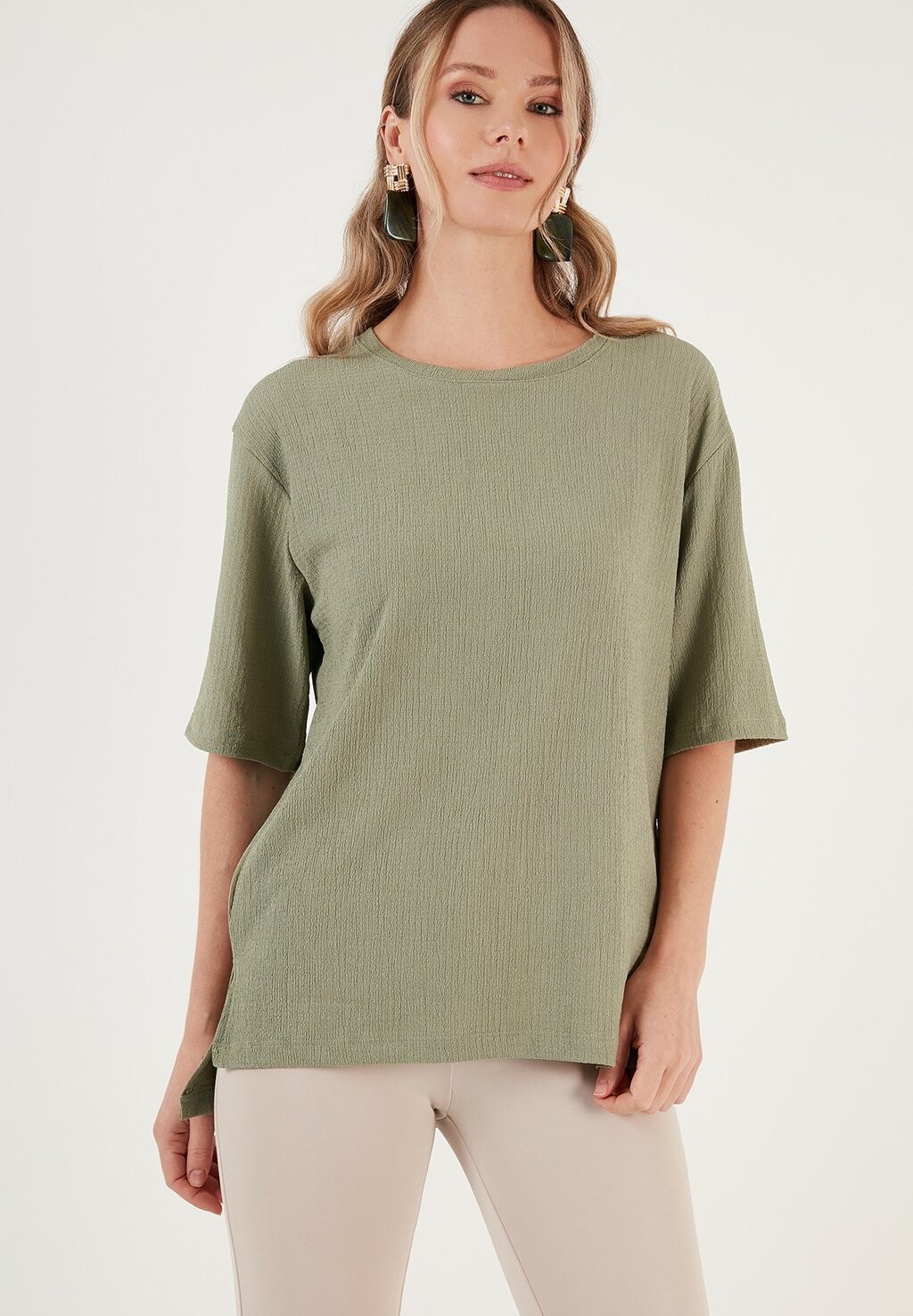 

Футболка базовая LELA, цвет olive