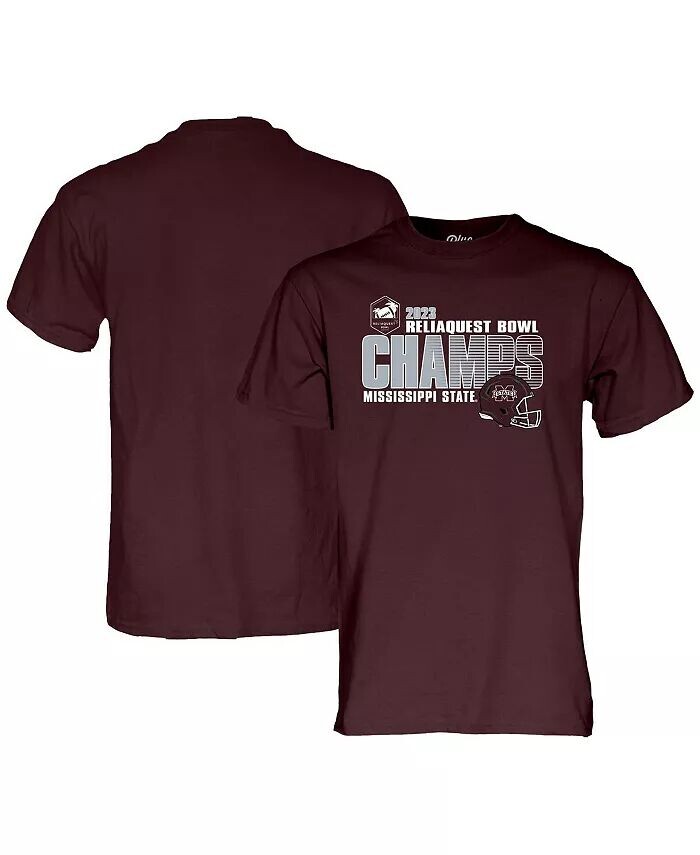 

Футболка мужская Maroon Mississippi State Bulldogs 2023 ReliaQuest Bowl Champions Blue 84