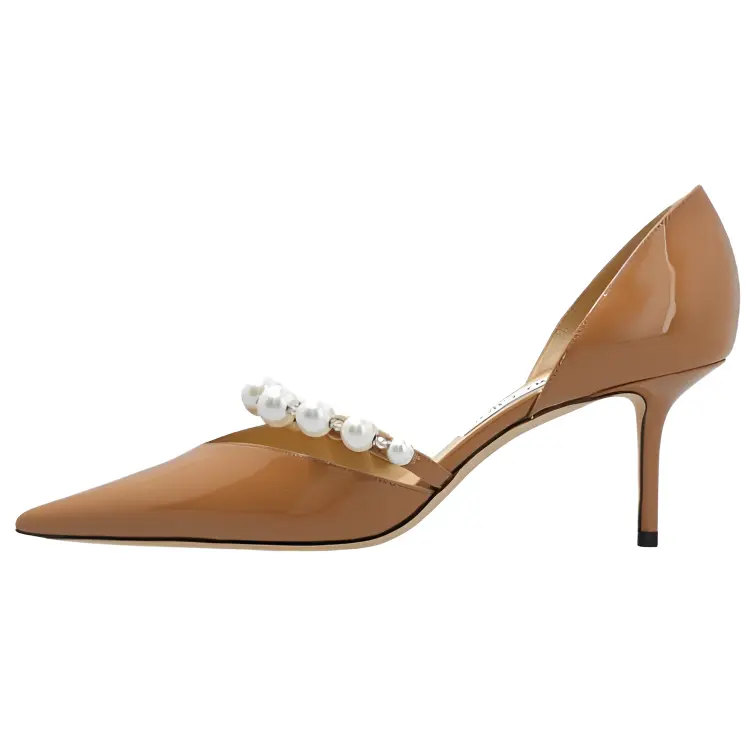 Jimmy Choo Туфли Aurelie Slim Heel High Heel 7 см, женские, светло-коричневые