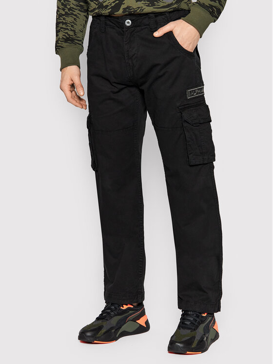 

Брюки из ткани straight fit Jet 101212 Alpha Industries, чёрный
