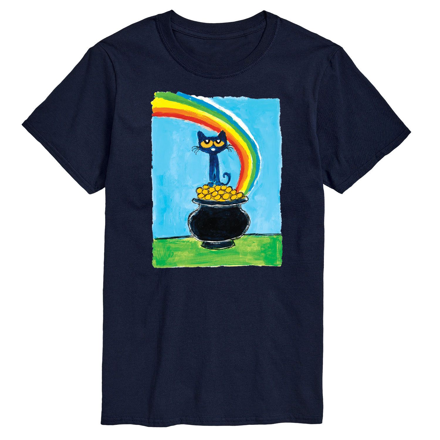 

Футболка Big & Tall Pete The Cat Pot Of Gold License, синий