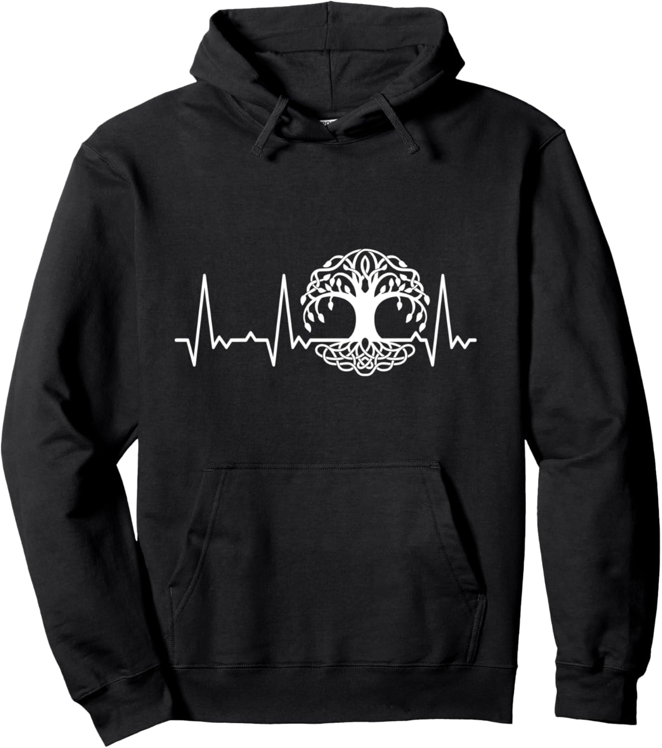 

Худи «Древо жизни с сердцебиением» Heartbeat Graphic Gifts For Women, Men, And Kids, черный