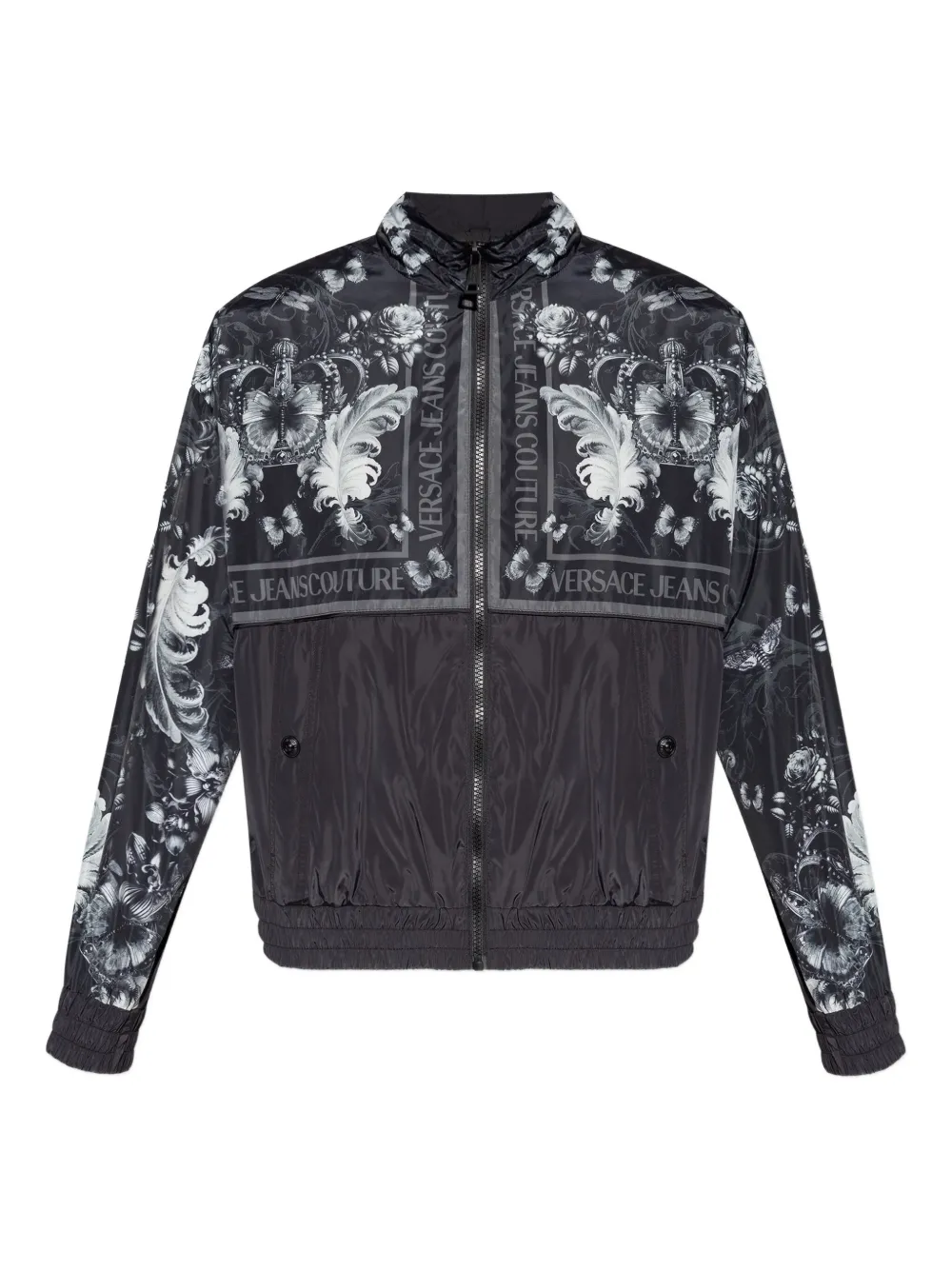 

Куртка на молнии с принтом Baroque Versace Jeans Couture, черный