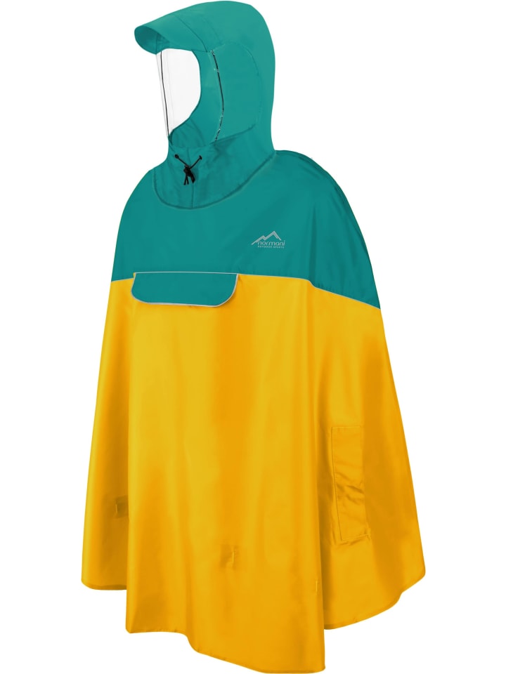 

Дождевик Normani Outdoor Sports, цвет petrol/gelb