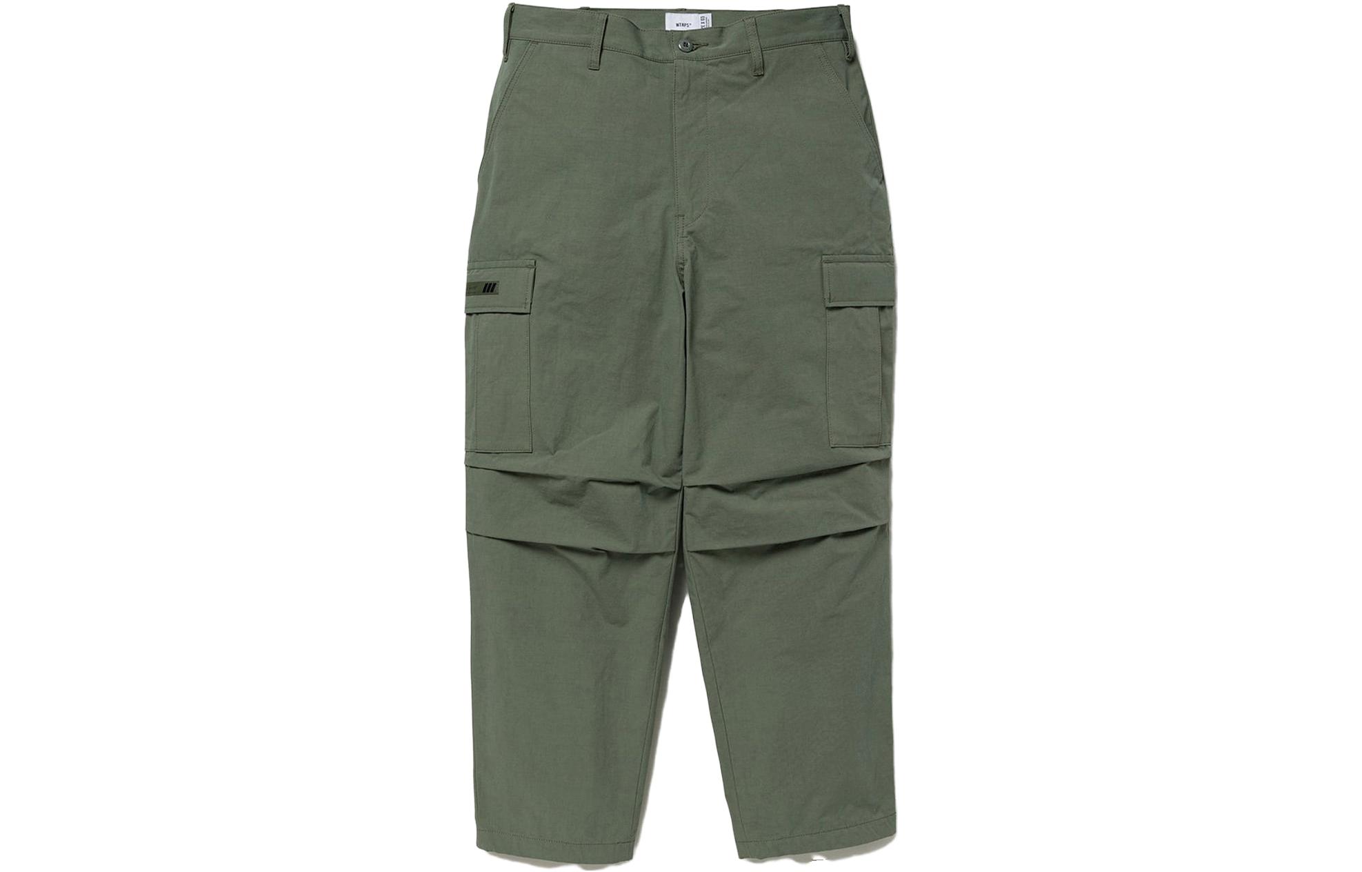 

Рипстоп прямые брюки WTAPS, зеленый