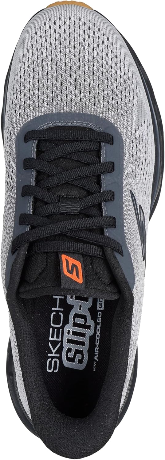 Мужские кроссовки Skechers Go Walk Glide Step 2.0 Maser, без застежек, черный/серый — фото 2