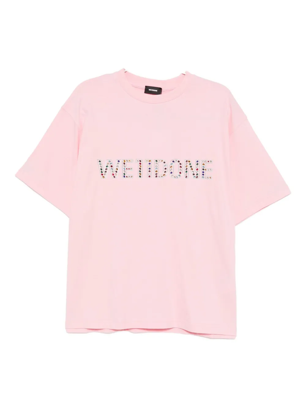 

Футболка с логотипом We11done, розовый