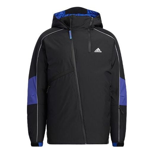 

Пуховик Adidas Outdoor Sports Hooded Down Jacket 'Royal Blue', черный