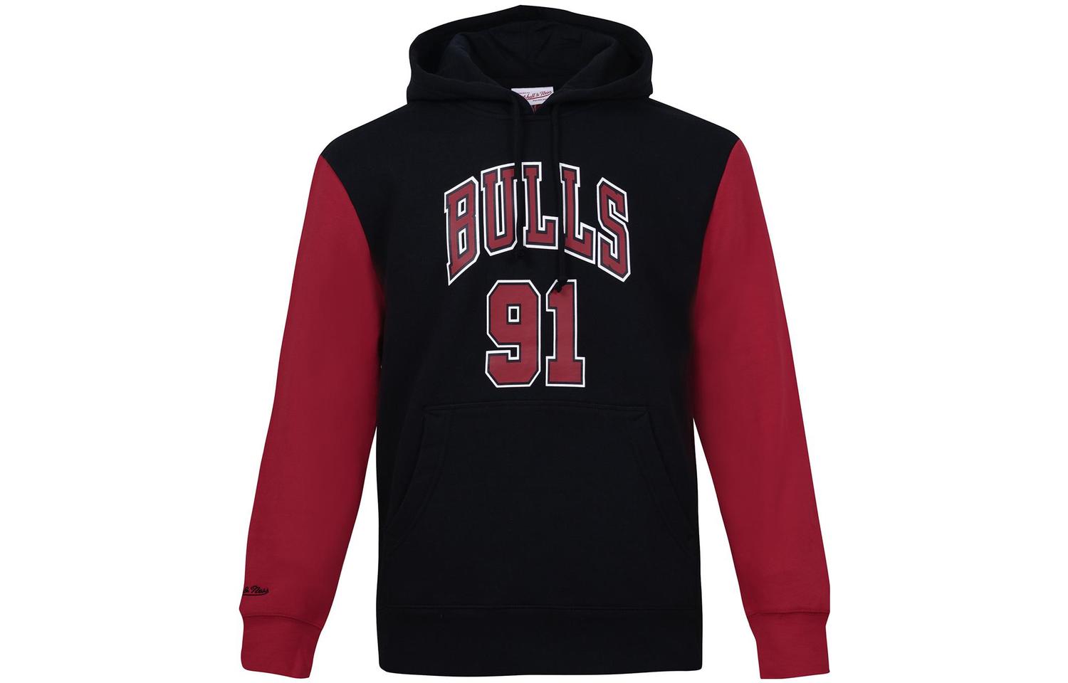 

Свитшот унисекс черный красный Mitchell Ness