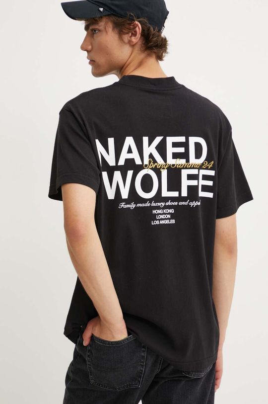 

Хлопковая футболка Naked Wolfe, черный