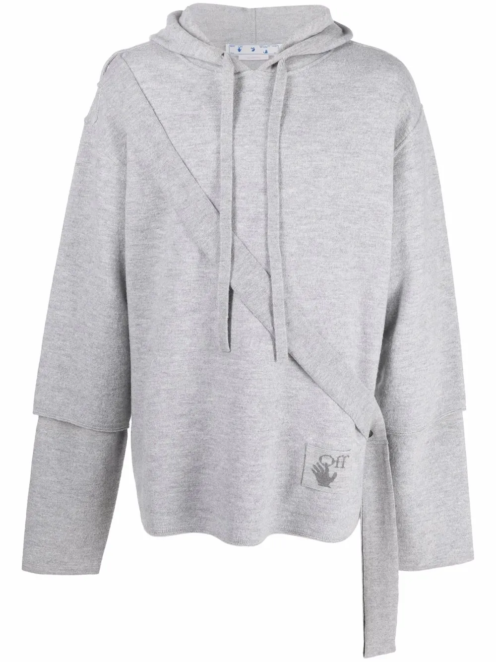 

Худи Easybreezy с нашивкой-логотипом OFF-WHITE, серый