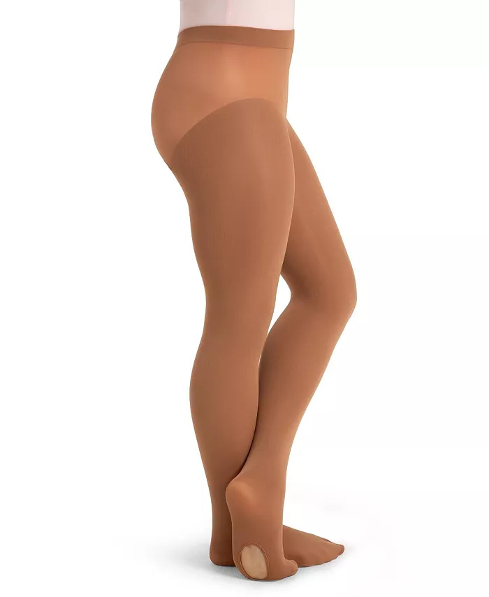 

Детские ультрамягкие леггинсы Transition Tight с вязаным поясом Capezio, коричневый