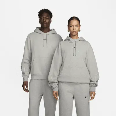 

Худи Nike NOCTA NOCTA Fleece CS Hoodie, цвет Dark Grey Heather/Matte Silver/Black