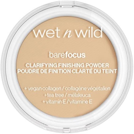 

Осветляющая и завершающая пудра Wet N Wild Bare Focus с гиалуроновой кислотой и витамином Е для светлых и средних тонов кожи, Wet 'N' Wild