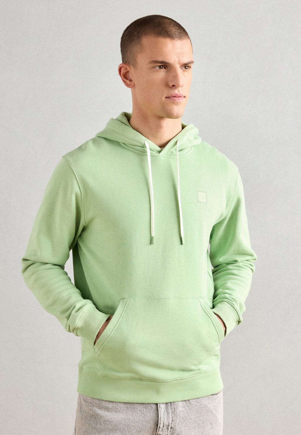 

Толстовка с капюшоном SEASONAL CORE REGULAR FIT LOGO HOODIE Scotch & Soda, светло-зеленый