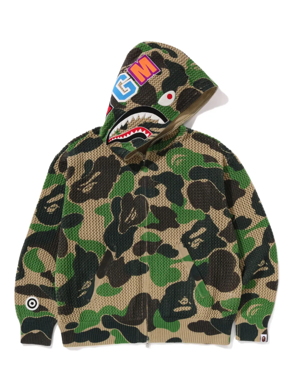 

Толстовка с камуфляжным рисунком A BATHING APE, зеленый