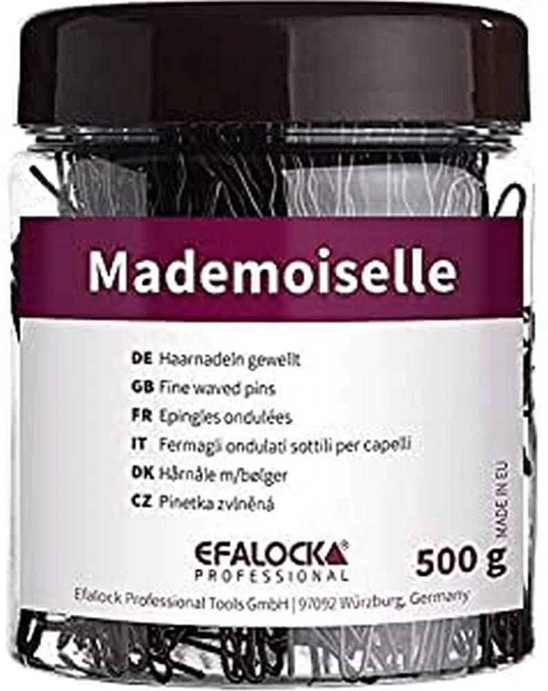 Шпилька для волос Efalock Mademoiselle Wavy, 500 г, 65 мм, коричневая Efalock, Brown