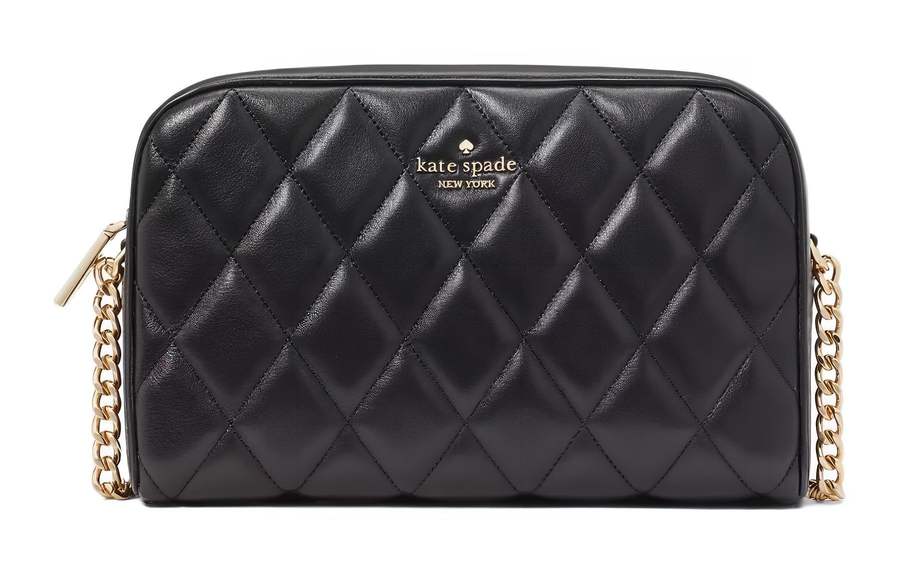 

Kate Spade Кожаная сумка через плечо мини женская черная