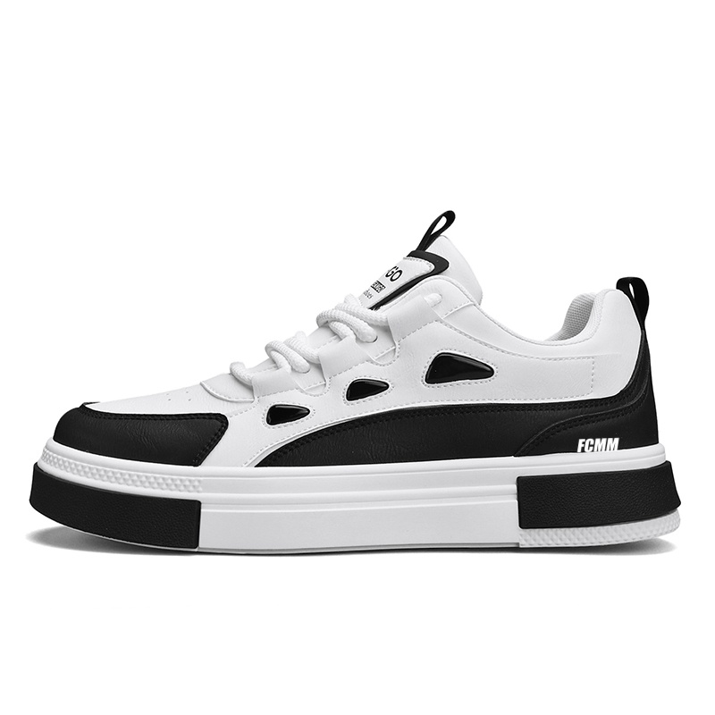 

Нескользящие, легкие, амортизирующие детские, подростковые кроссовки для скейтбординга FCMM, белый/черный