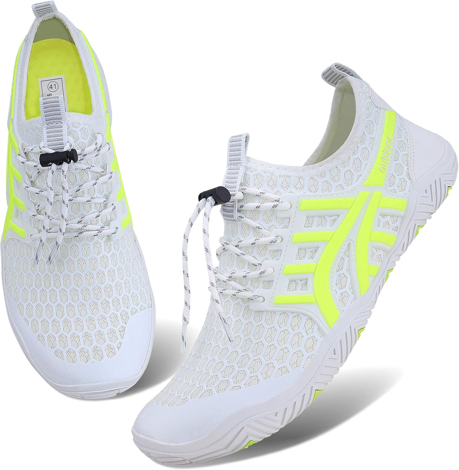 

Мужские и женские водные спортивные кроссовки, слипоны с быстрым высыханием для бассейна, пляжа, серфинга, прогулок и аквапарка JointlyCreating, белый