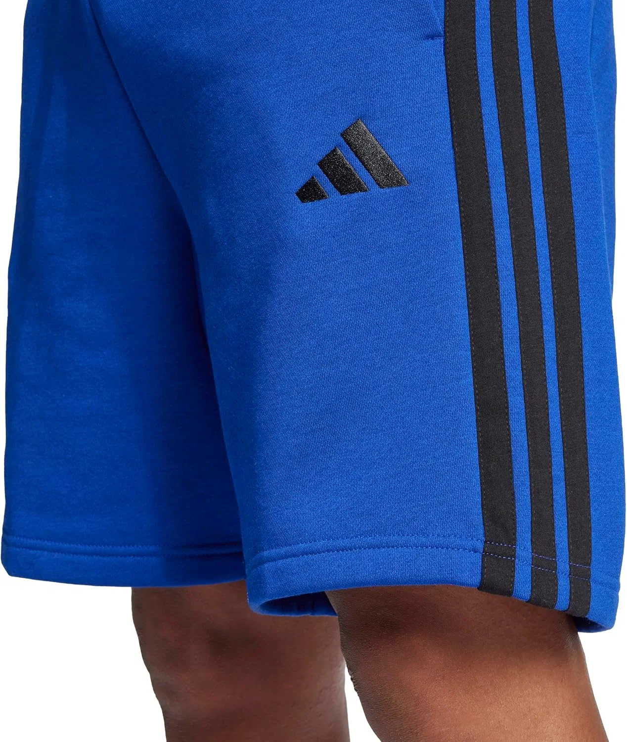Шорты спортивные с 3 полосками adidas, Team Royal Blue/Black — фото 4