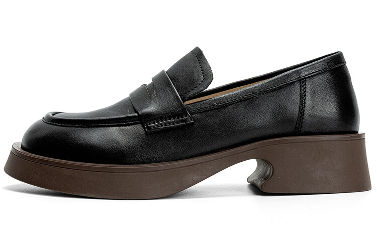 Лоферы женские с низким верхом Q.Vonton, цвет Coffee