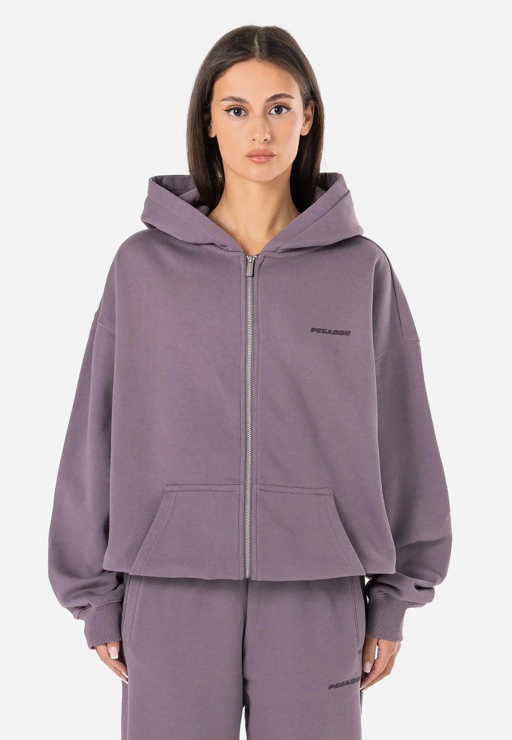 

Толстовка на молнии CLARITA OVERSIZED Pegador, сиреневый