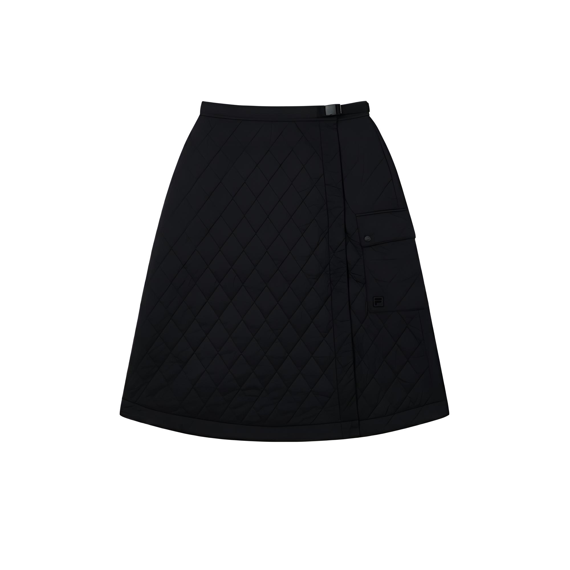 

FILA Оригинальная повседневная длинная юбка для женщин Jet Black