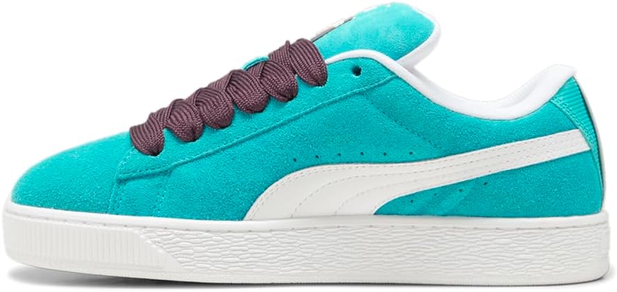 Мужские кроссовки PUMA Mercedes AMG Petronas F1 X Suede, размер XL, на шнуровке, повседневные - зеленые, белые — фото 3