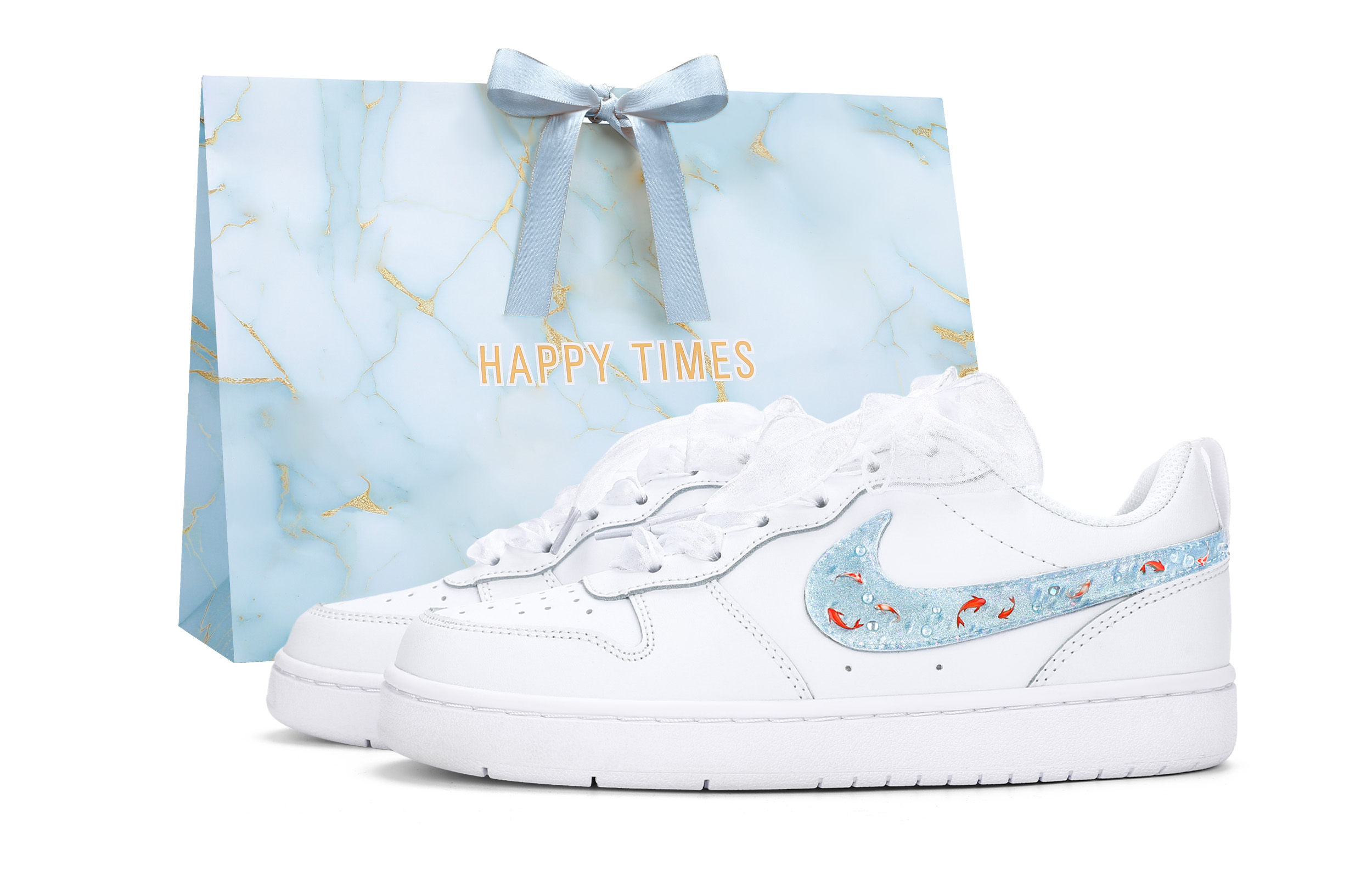 

Court Borough 2 Abrasion Resistant Low top Детские скейтбордические кроссовки Подростки Nike, белый/синий